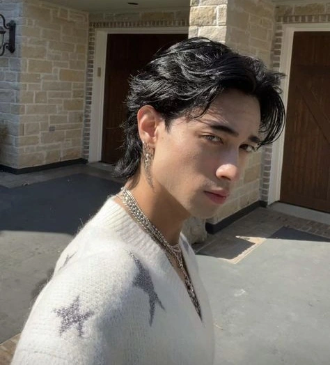 wolf cut mullet male