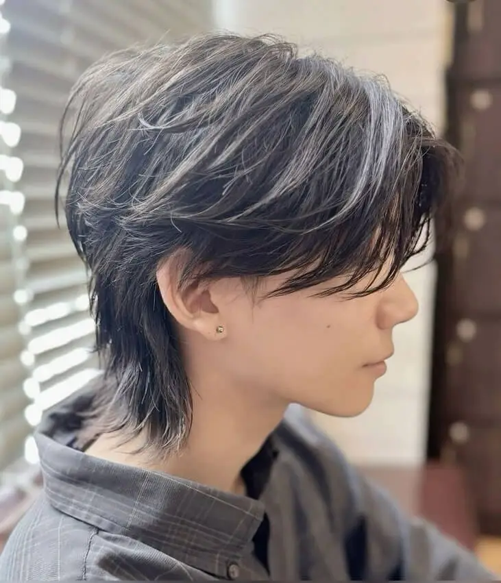 wolf cut mullet