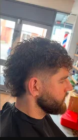 Permed Mullet Fade