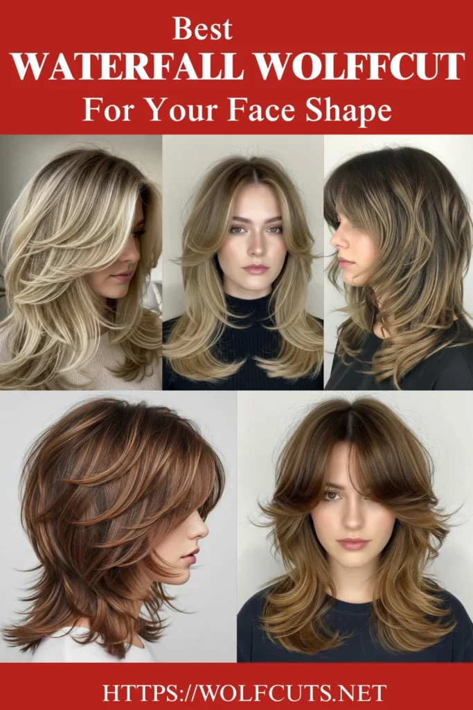 Waterfall Wolf Cut For Every Face Shape