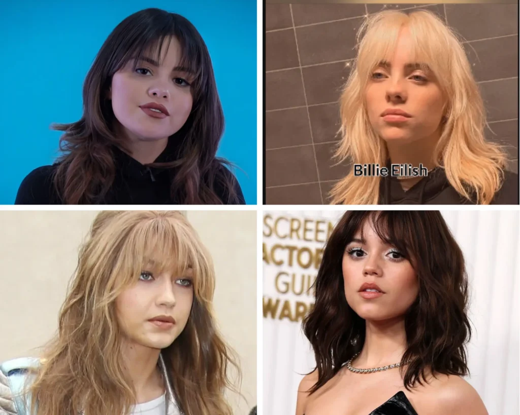 Celebrity wolfcut