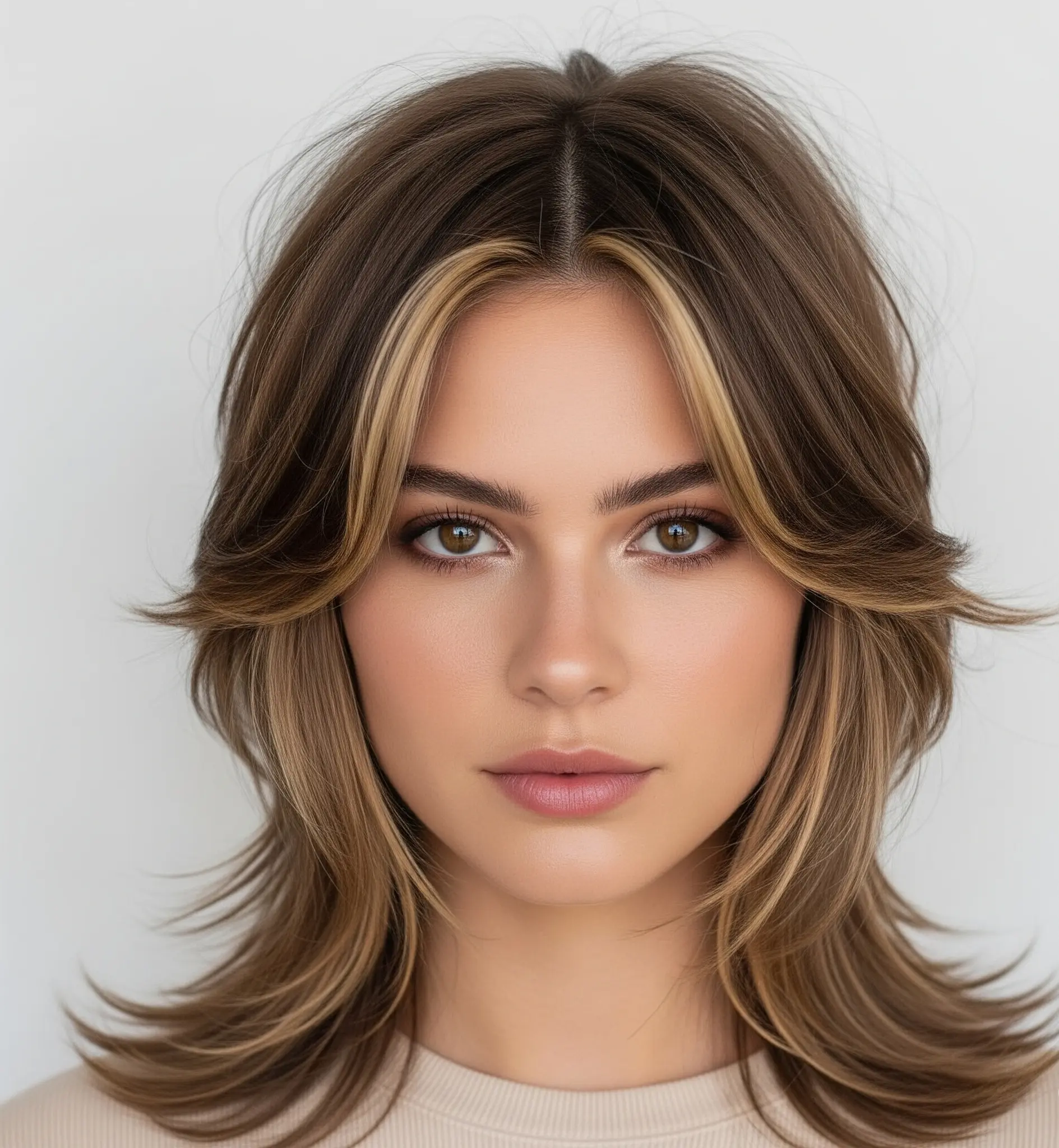 Wolf Cut No Bangs