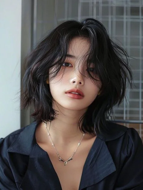 Short Crop With Blunt Fringe