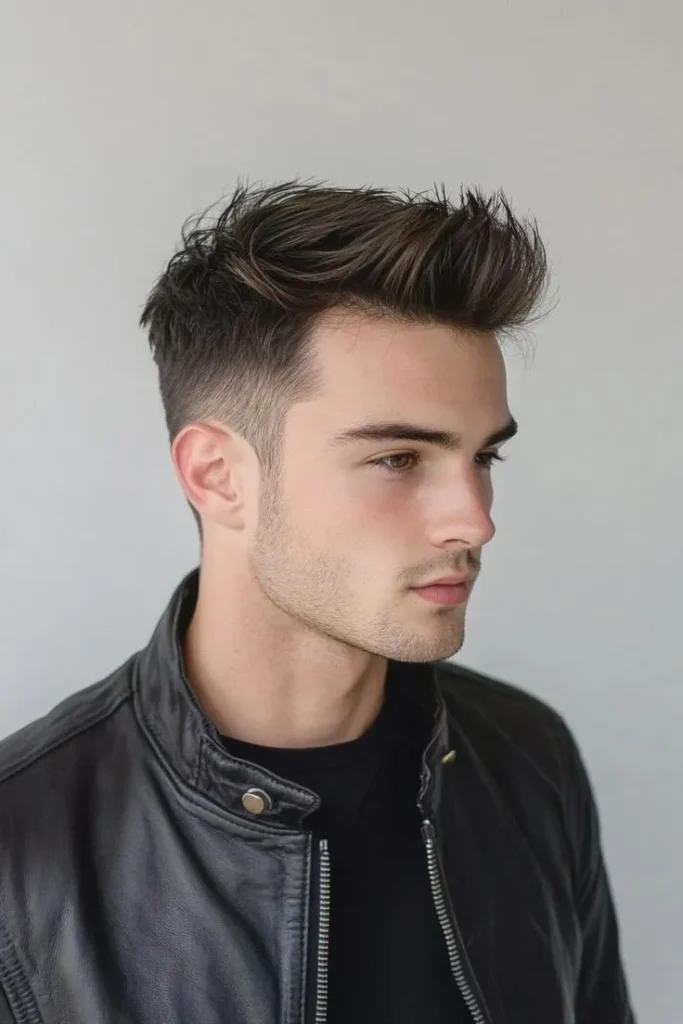 Skin Fade Haircut With Spikes