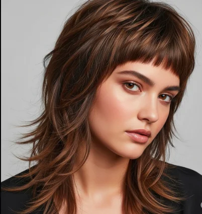 Wolf Cut With Choppy Micro Bangs