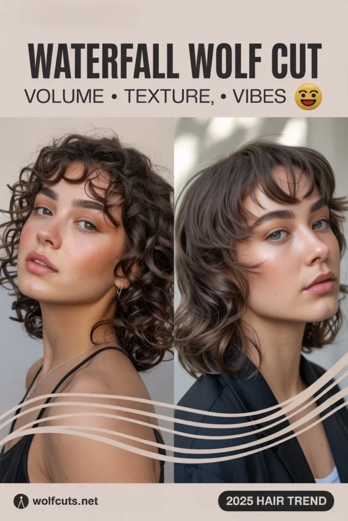 waterfall wolf cut